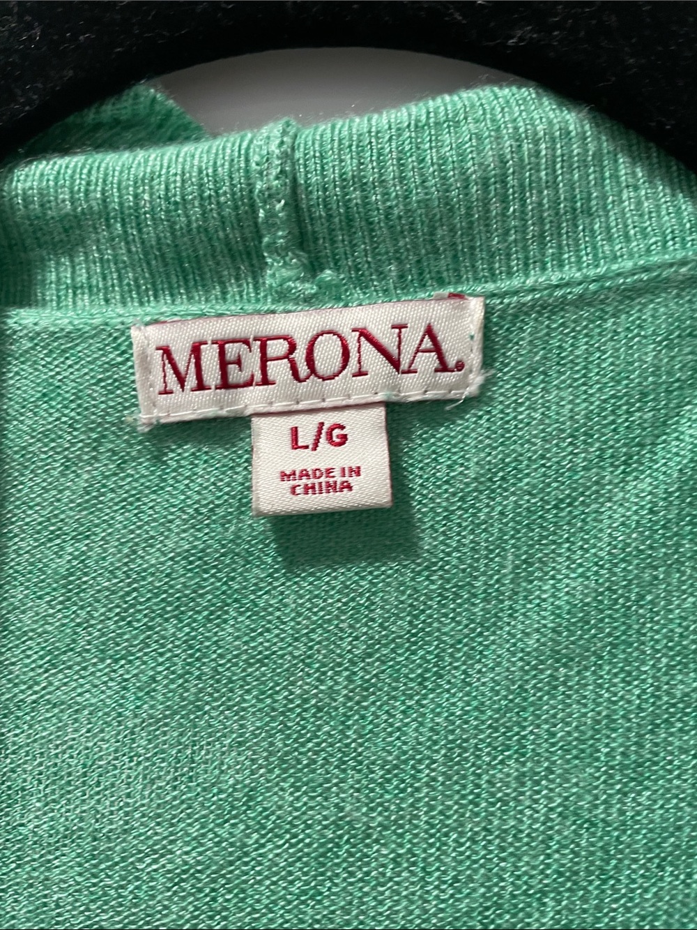 Merona Light Mint Green Open-Front Women's Cardigan - size large - Picture 3 of 5